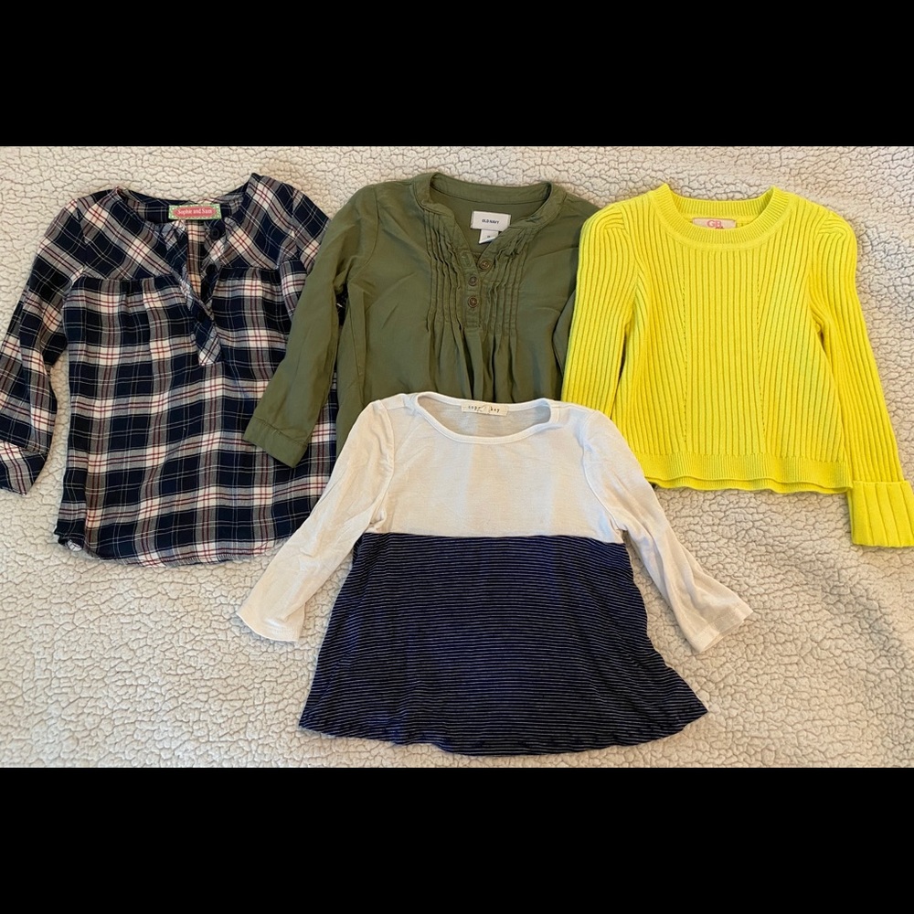 Girls 3T long sleeve shirt bundle